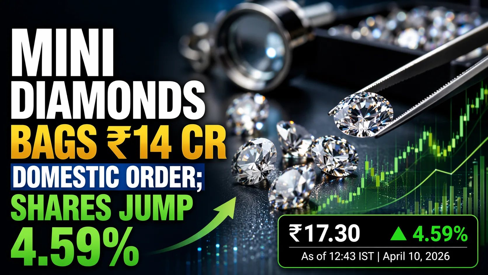 Mini Diamonds Bags ₹14 Cr Domestic Order; Shares Jump 4.59%