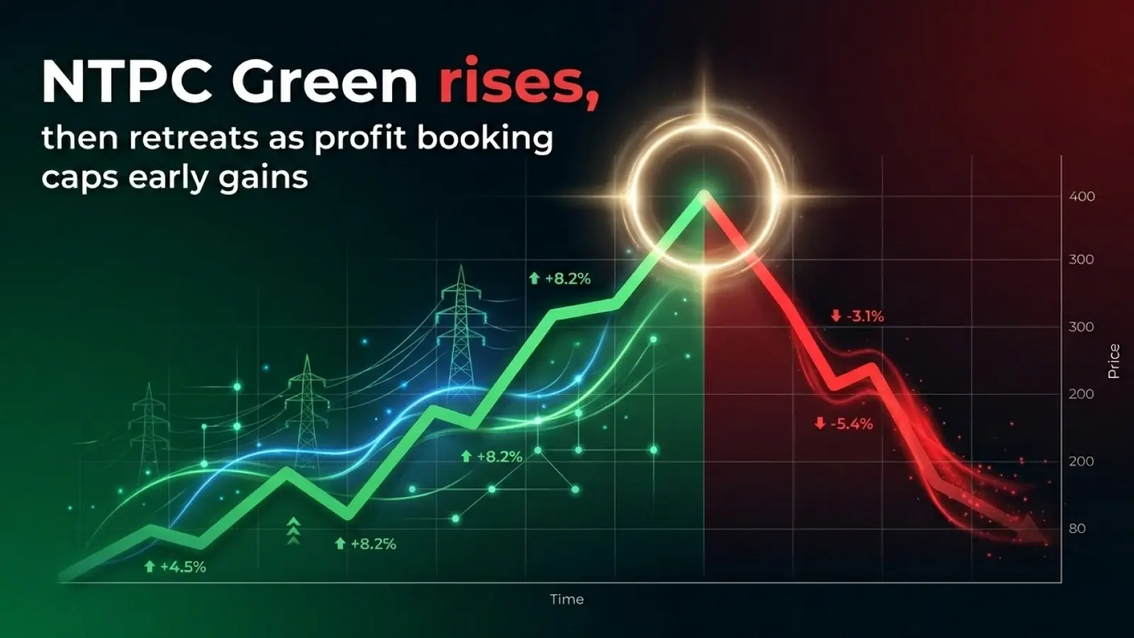NTPC Green Rises, Then Retreats As Profit Booking Caps Early Gains