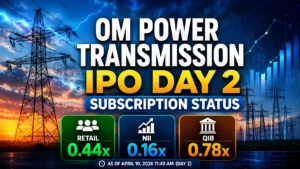 Om Power Transmission IPO Day 2 Subscription Status