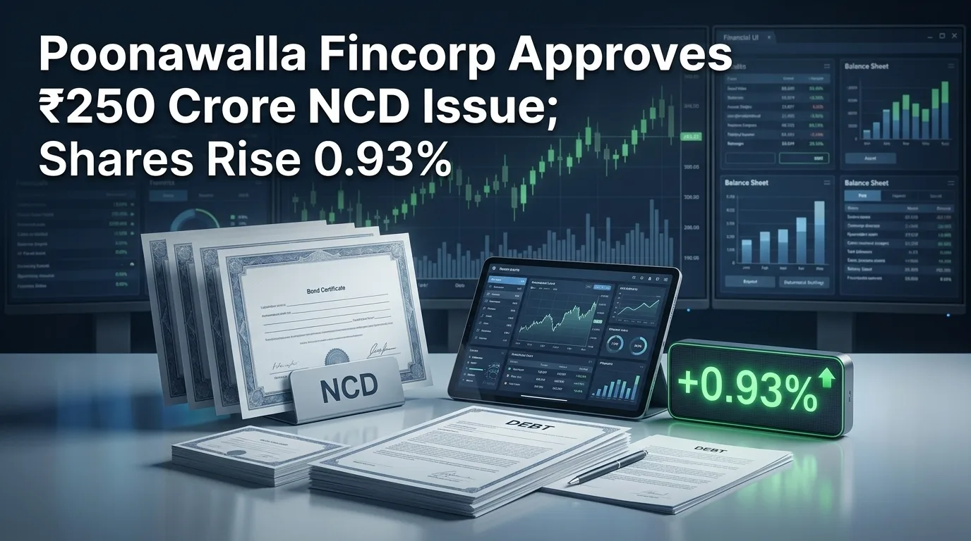 Poonawalla Fincorp Approves ₹250 Crore NCD Issue; Shares Rise 0.93% 