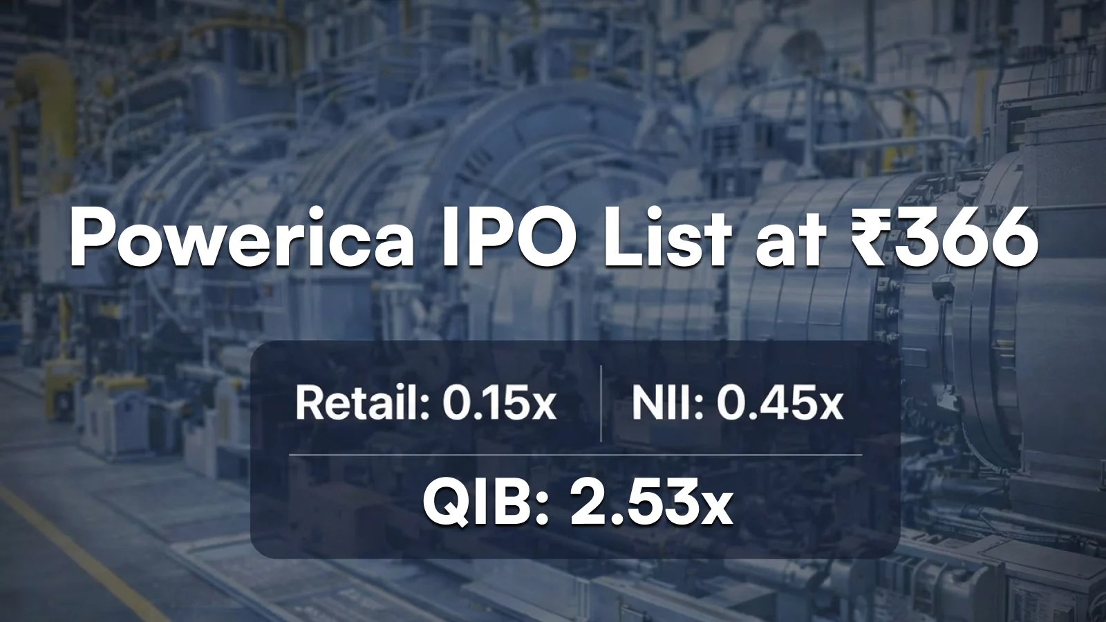 Powerica IPO Lists at ₹366 After 1.38x Subscription