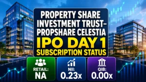 Property Share Investment Trust–Propshare Celestia IPO Day 1 Subscription Status