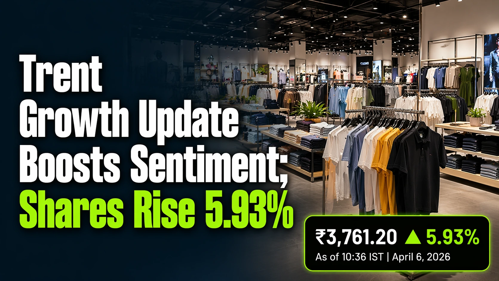 Trent Growth Update Boosts Sentiment; Shares Rise 5.93%