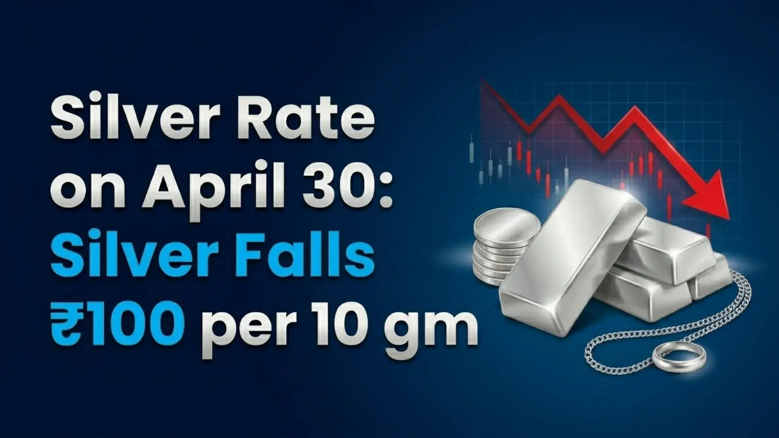Silver Rate on April 30: Silver Falls ₹100 per 10 gm