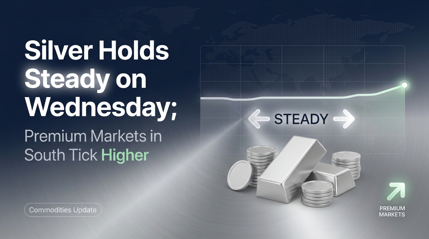 Silver Holds Steady on Wednesday; Premium Markets in South Tick Higher