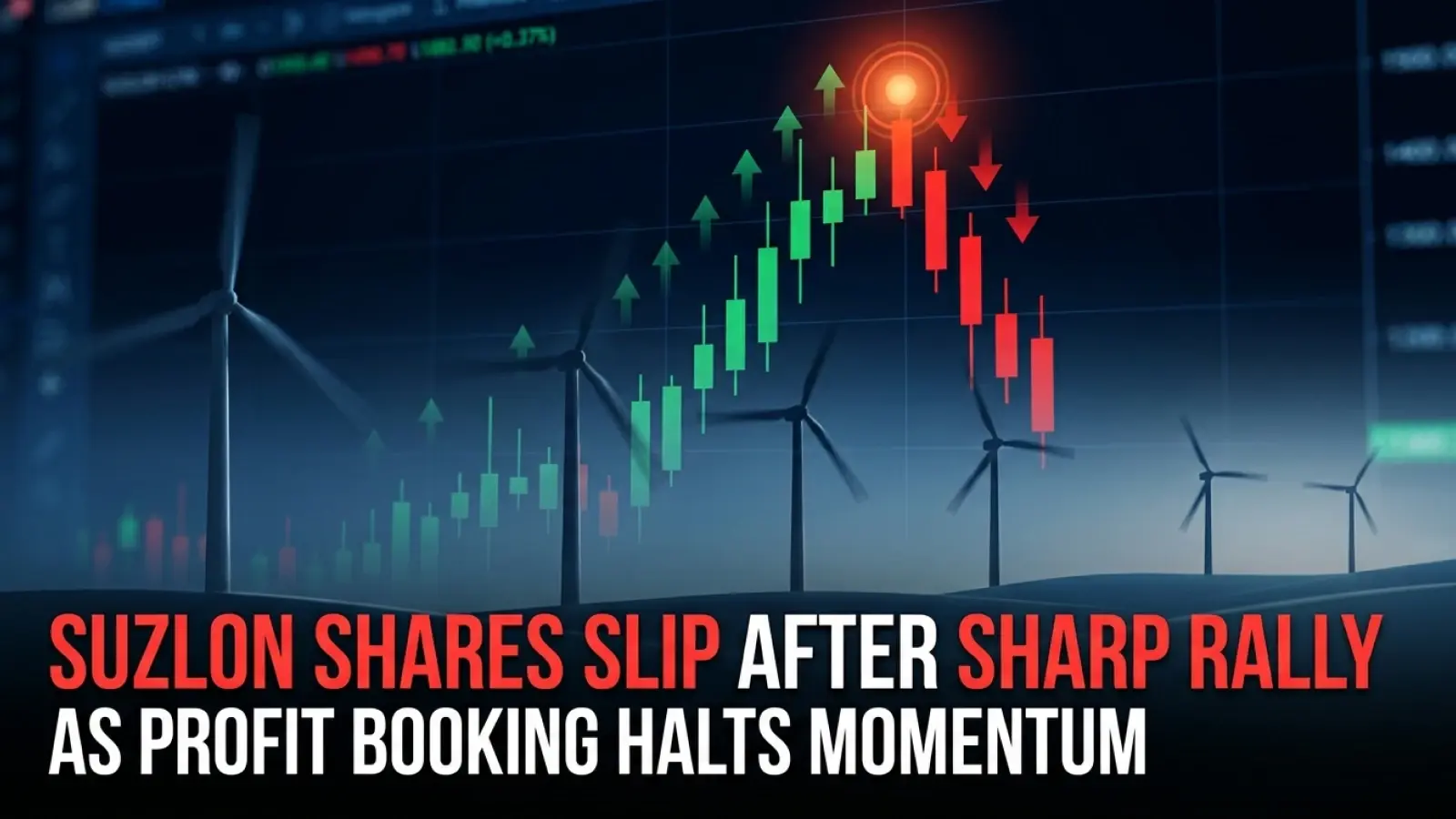 Suzlon Shares Down 1.25% After Sharp Rally As Profit Booking Halts Momentum