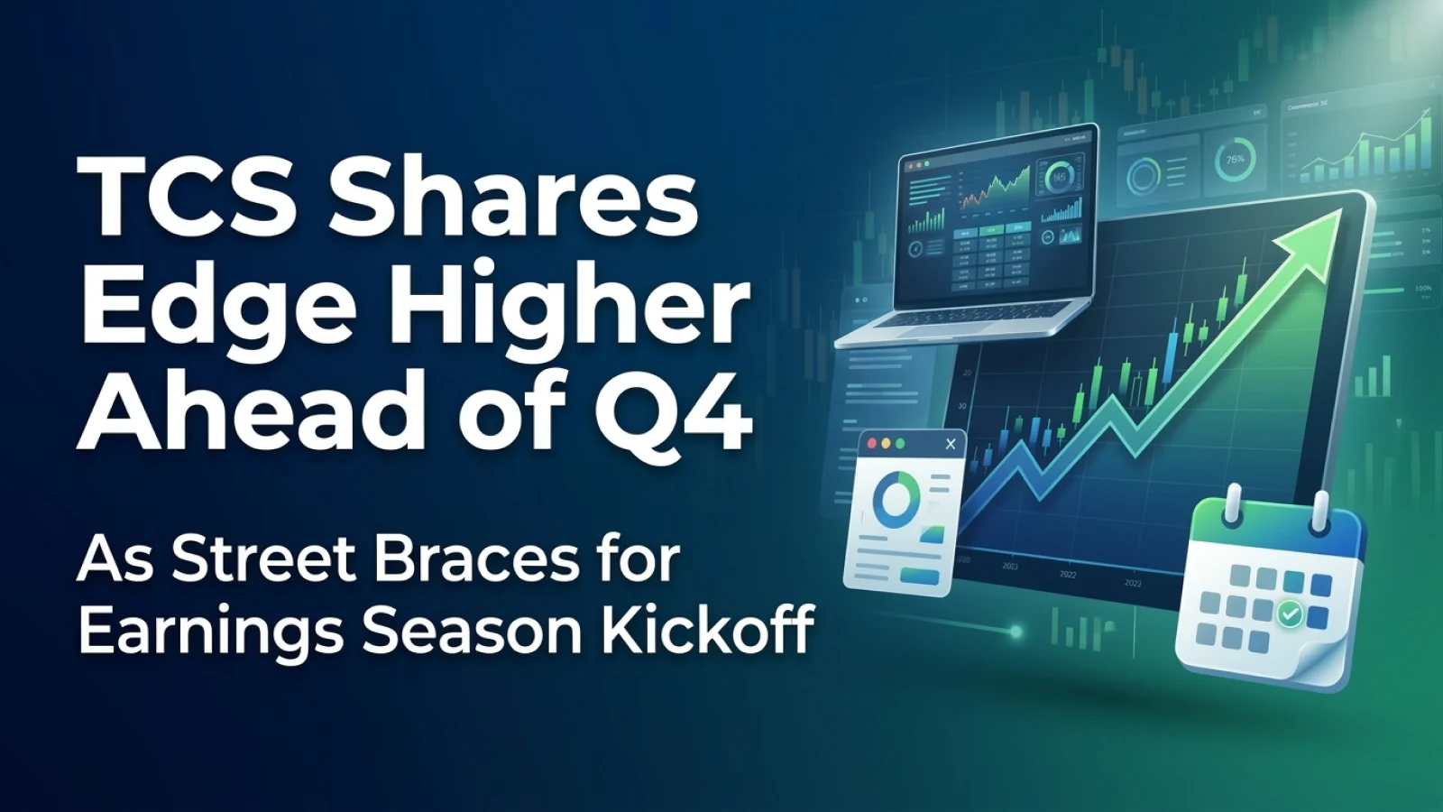 TCS Shares Edge Higher Ahead of Q4 Results As Street Braces for Earnings Season Kickoff