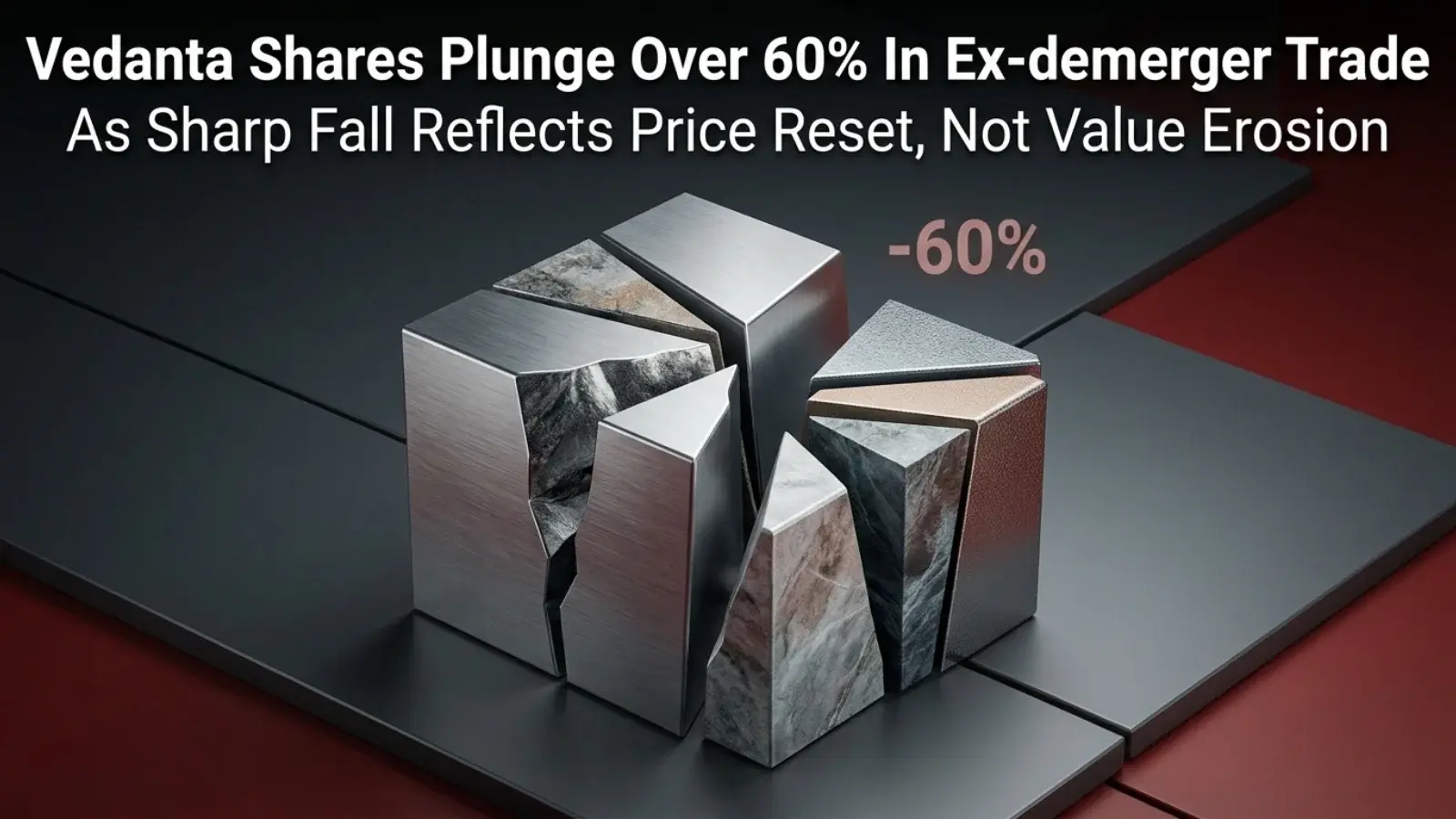 Vedanta Shares Plunge Over 60% In Ex-demerger Trade As Sharp Fall Reflects Price Reset, Not Value Erosion
