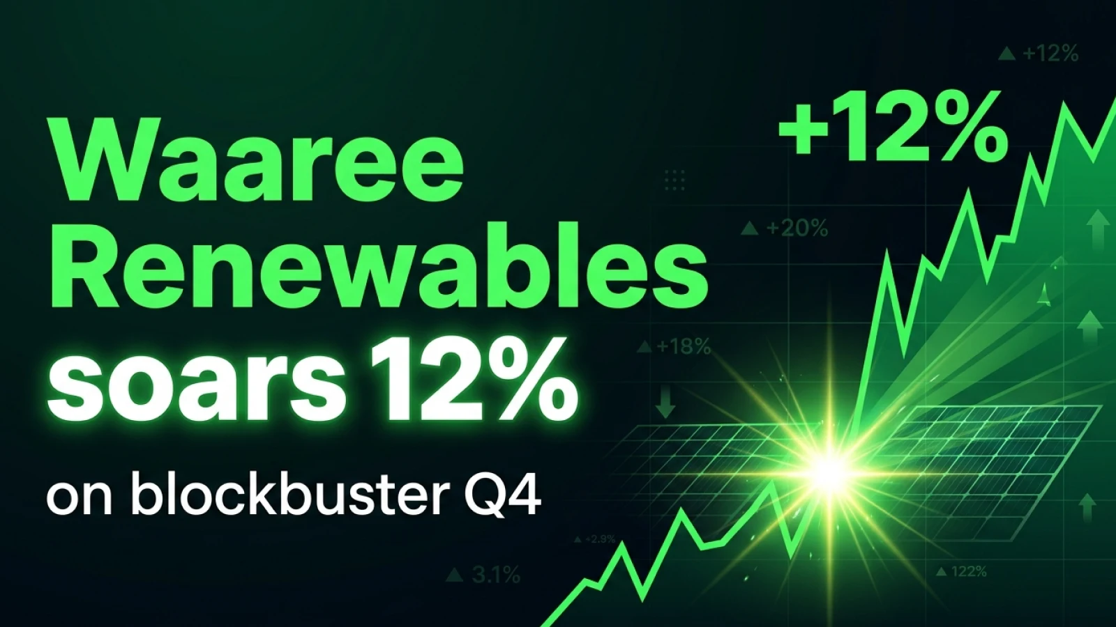Waaree Renewables Shares Soars 12% on Blockbuster Q4