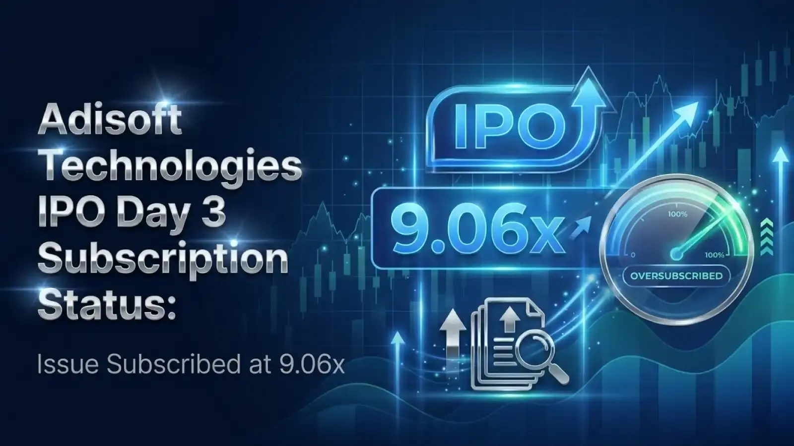 Adisoft Technologies IPO Day 3 Subscription Status: Issue Subscribed at 9.06x