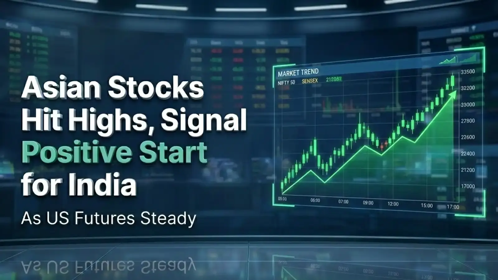 Asian Stocks Hit Highs, Signal Positive Start for India As US Futures Steady