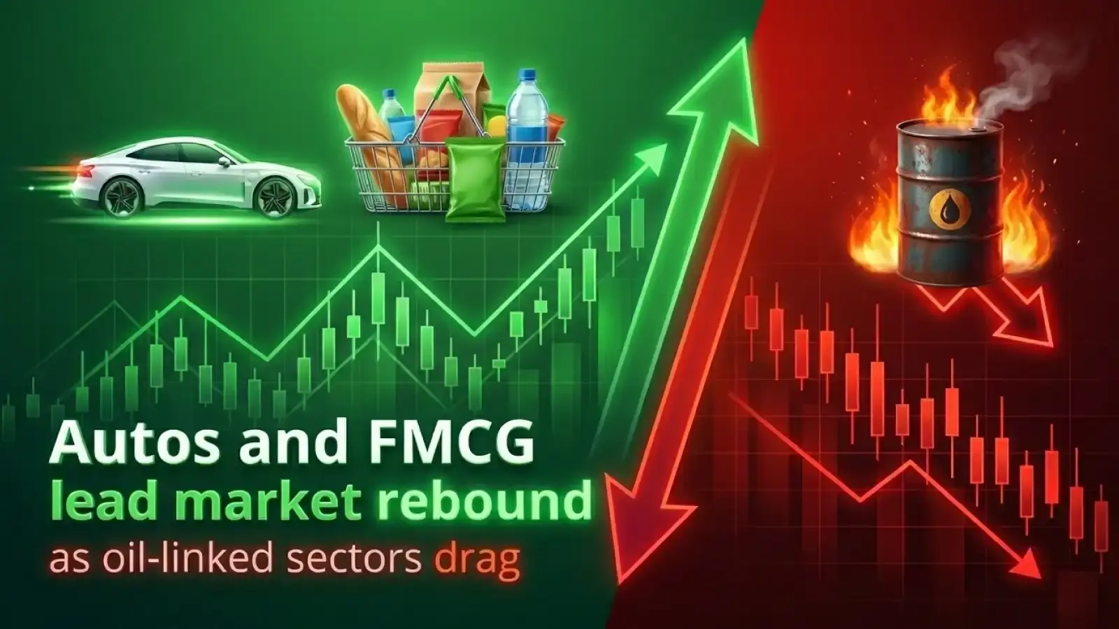 Autos and FMCG lead market rebound as oil-linked sectors drag 