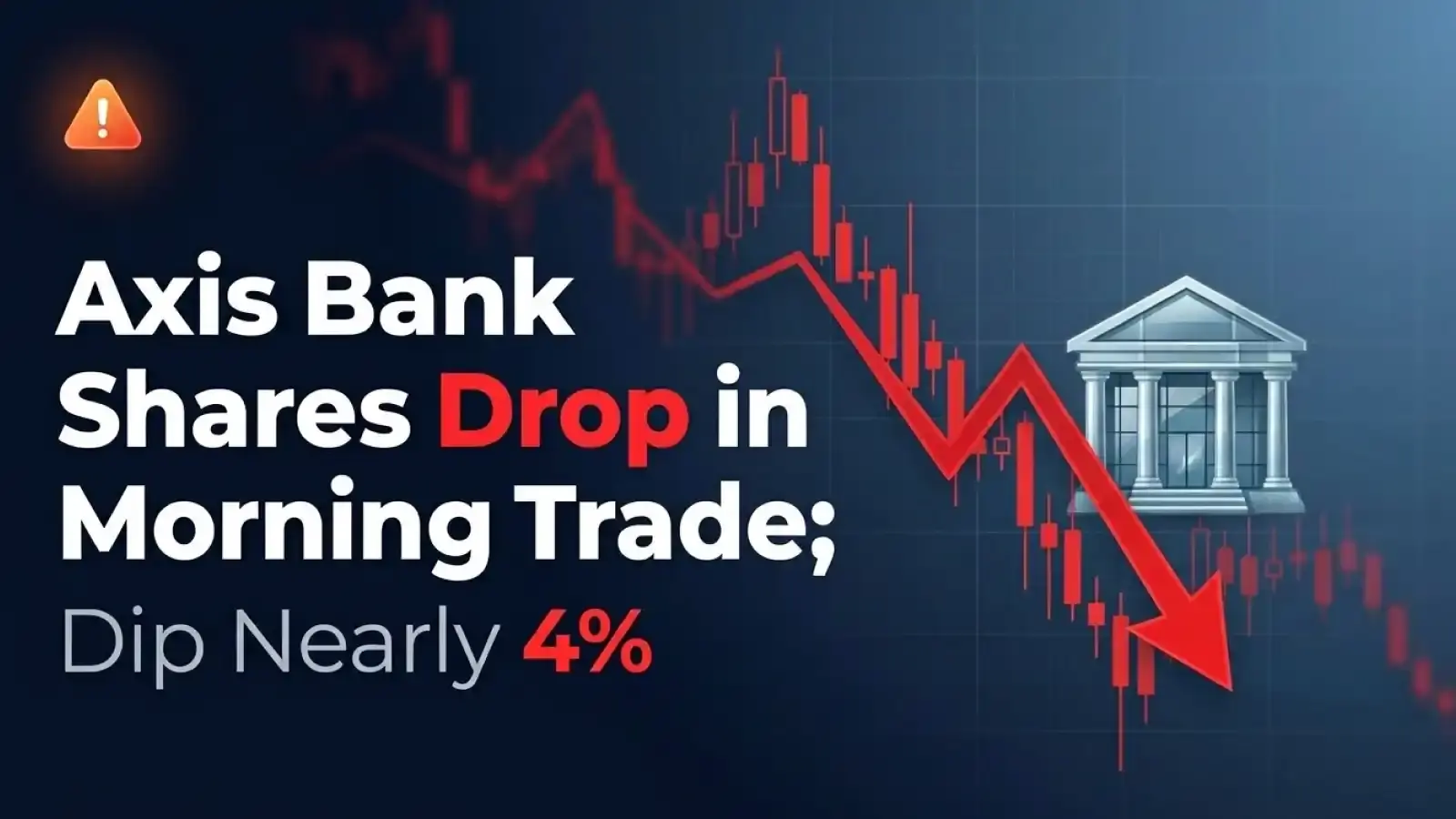 Axis Bank Shares Drop in Morning Trade; Dip Nearly 4% 