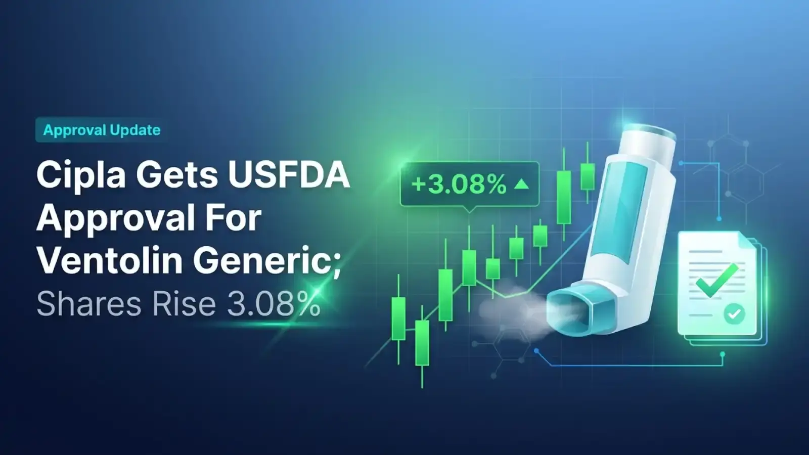 Cipla Gets USFDA Approval For Ventolin Generic; Shares Rise 3.08%