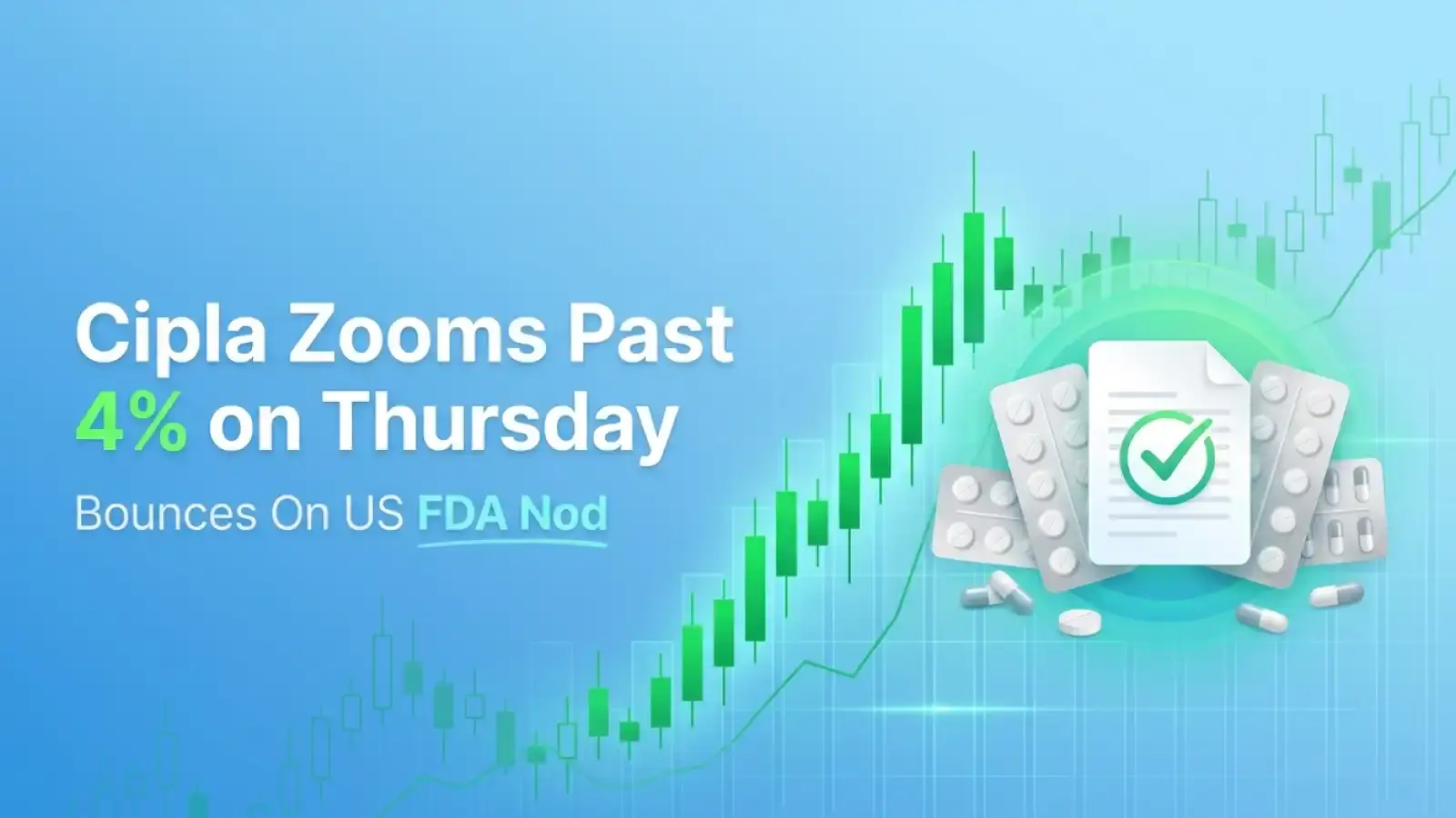 Cipla Shares Zooms Past 4% on Thursday, Bounces On US FDA Nod
