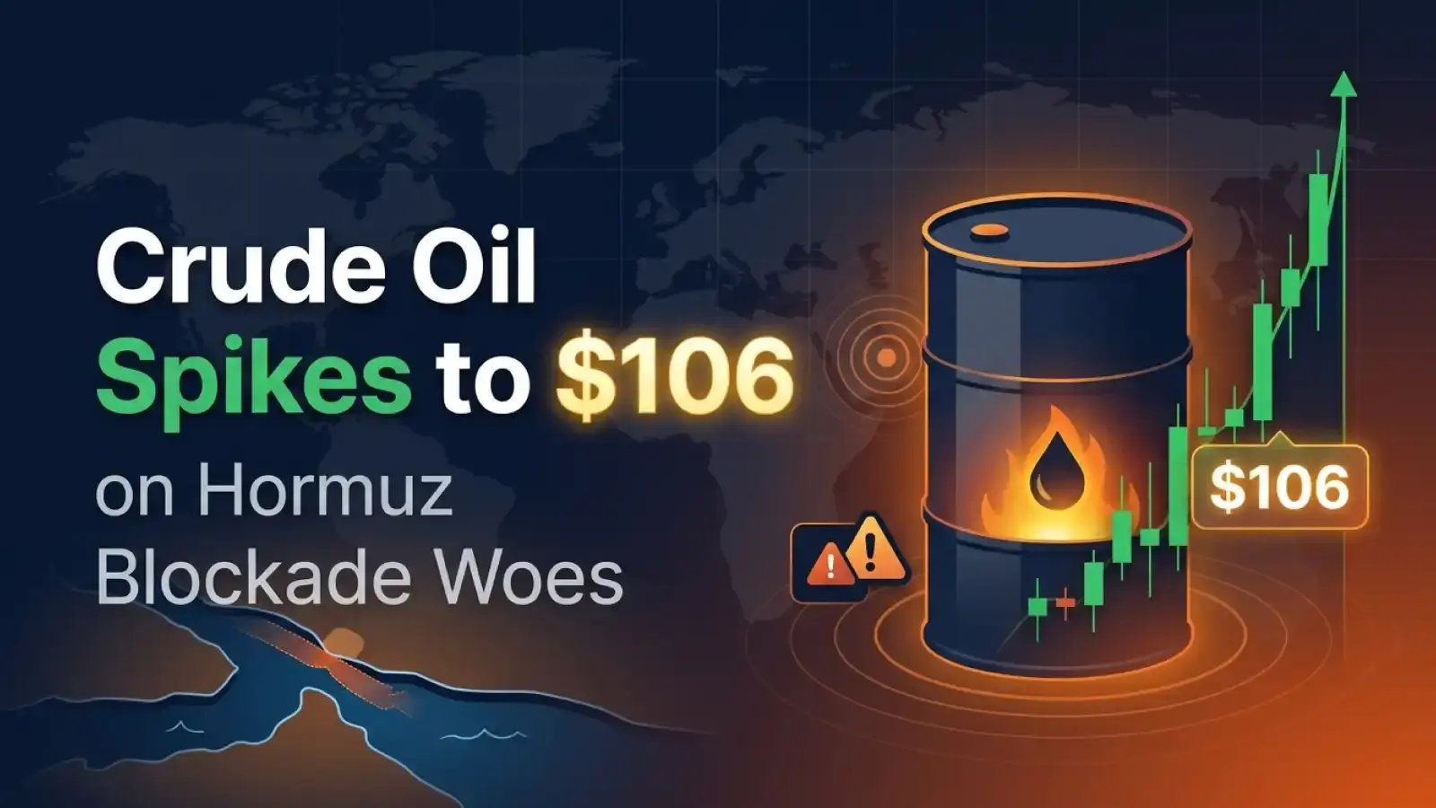 Crude Oil Spikes to $106 on Hormuz Blockade Woes