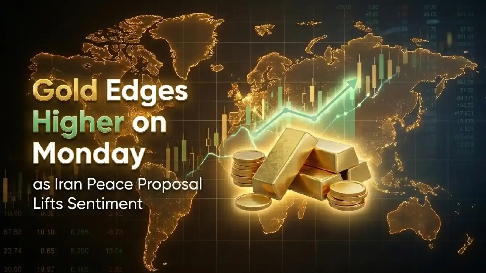Gold Edges Higher on Monday as Iran Peace Proposal Lifts Sentiment