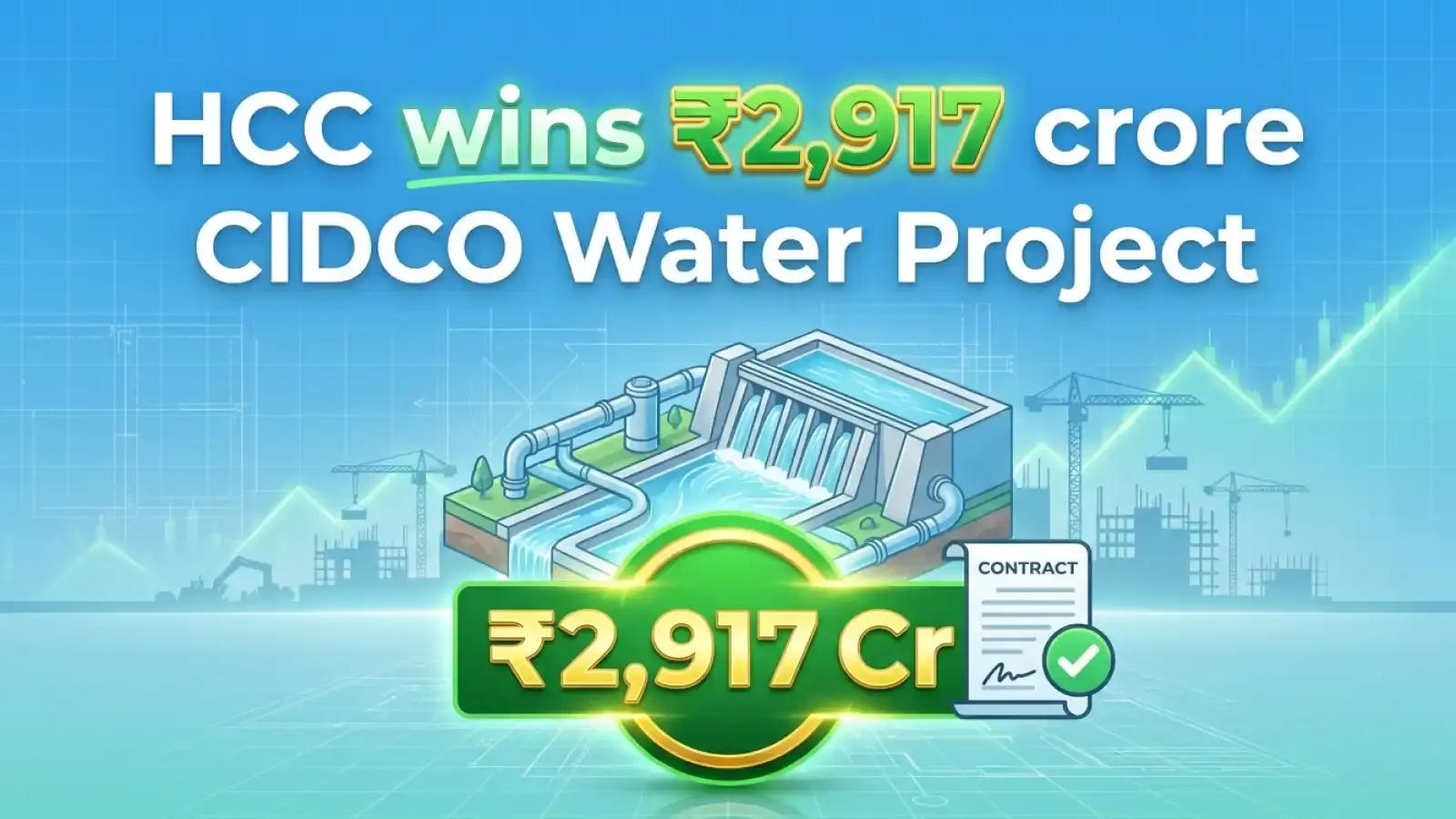HCC Wins ₹2,917 Crore CIDCO Water Project