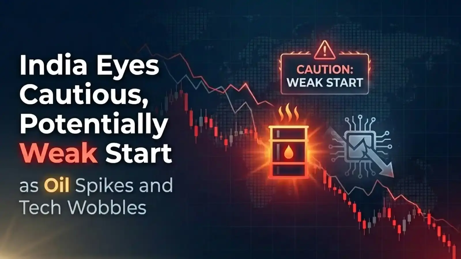 India Eyes Cautious, Potentially Weak Start as Oil Spikes and Tech Wobbles