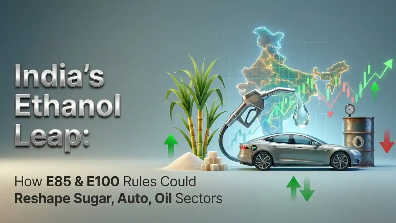 India's Ethanol Leap: How E85 & E100 Rules Could Reshape Sugar, Auto, Oil Sectors 