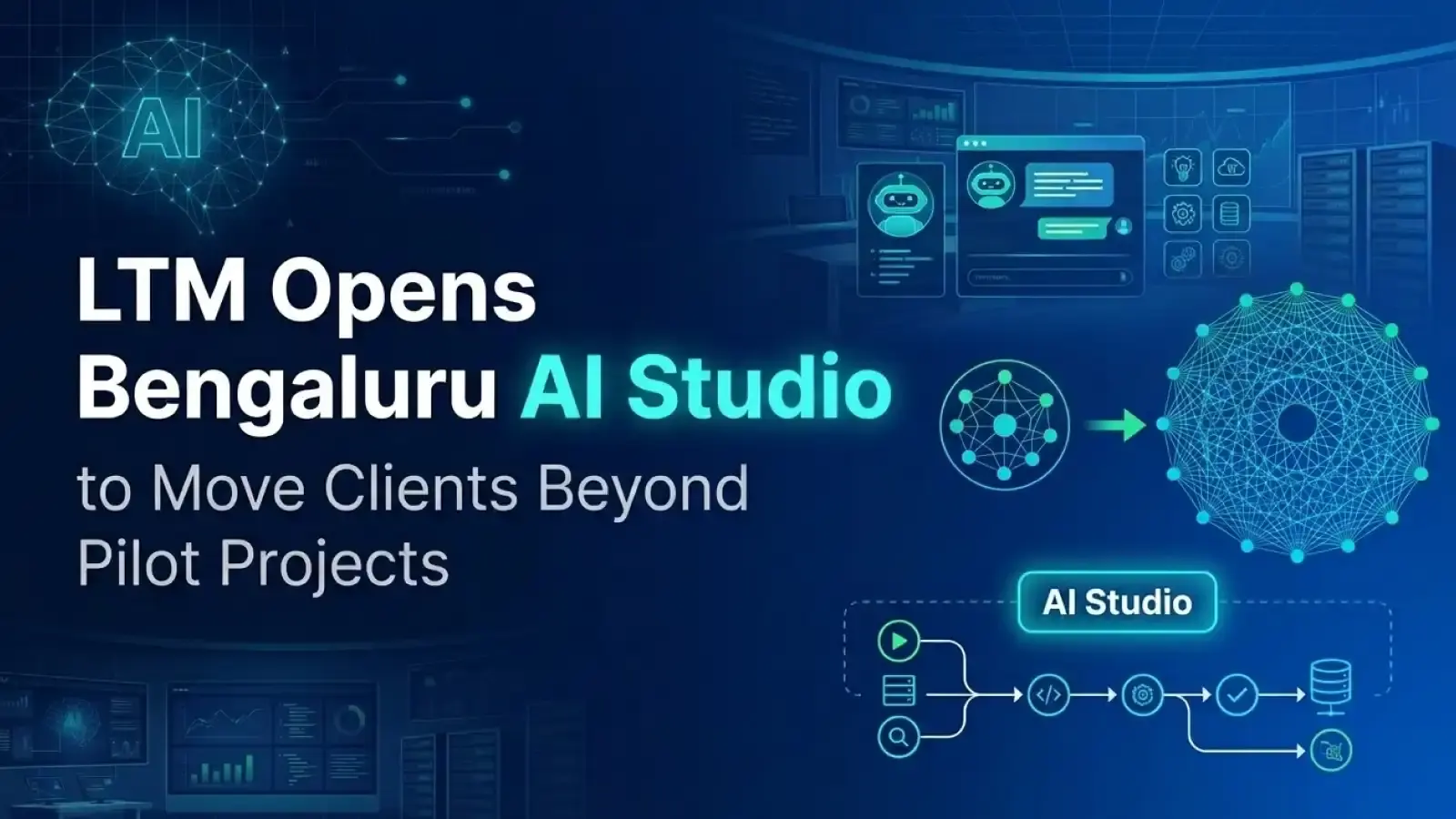 LTM Opens Bengaluru AI Studio to Move Clients Beyond Pilot Projects