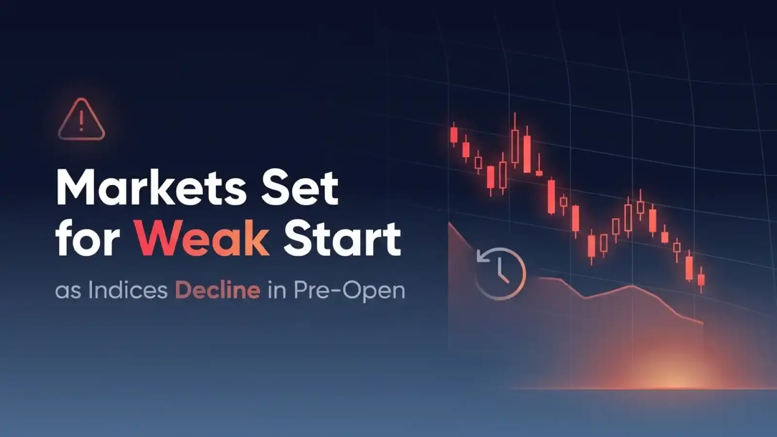Markets Set for Weak Start as Indices Decline in Pre-Open 