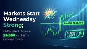 Markets Start Wednesday Strong; Nifty Back Above 24,000 on Firm Global Cues 