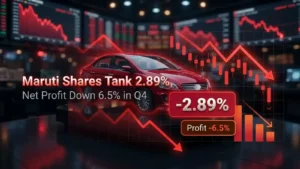 Maruti Shares Tank 2.89%; Net Profit Down 6.5% in Q4