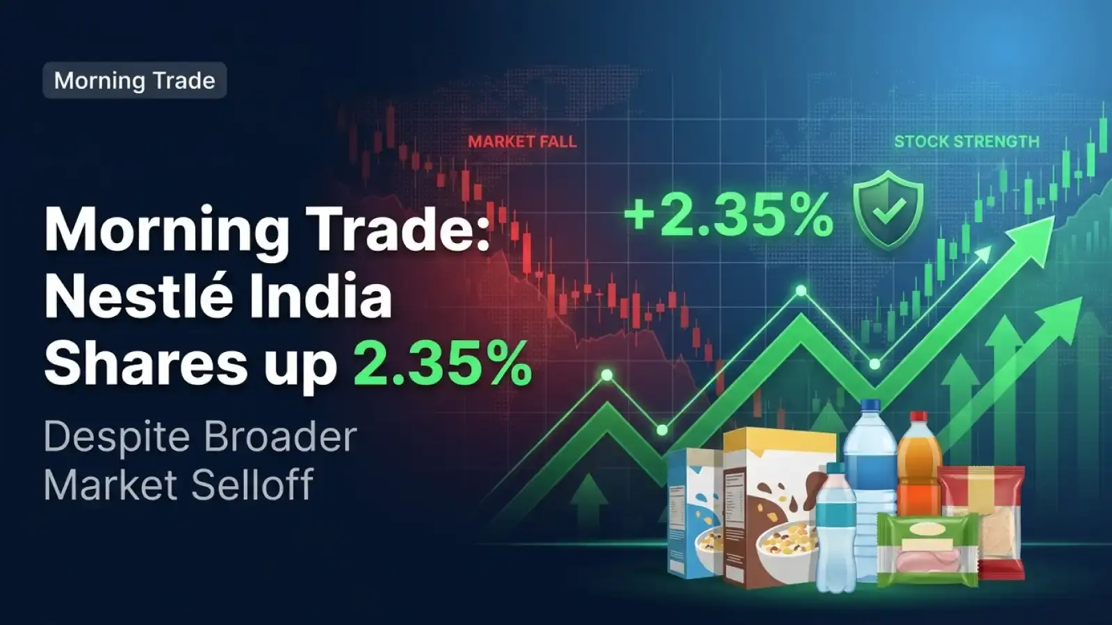 Morning Trade: Nestlé India Shares up 2.35% Despite Broader Market Selloff
