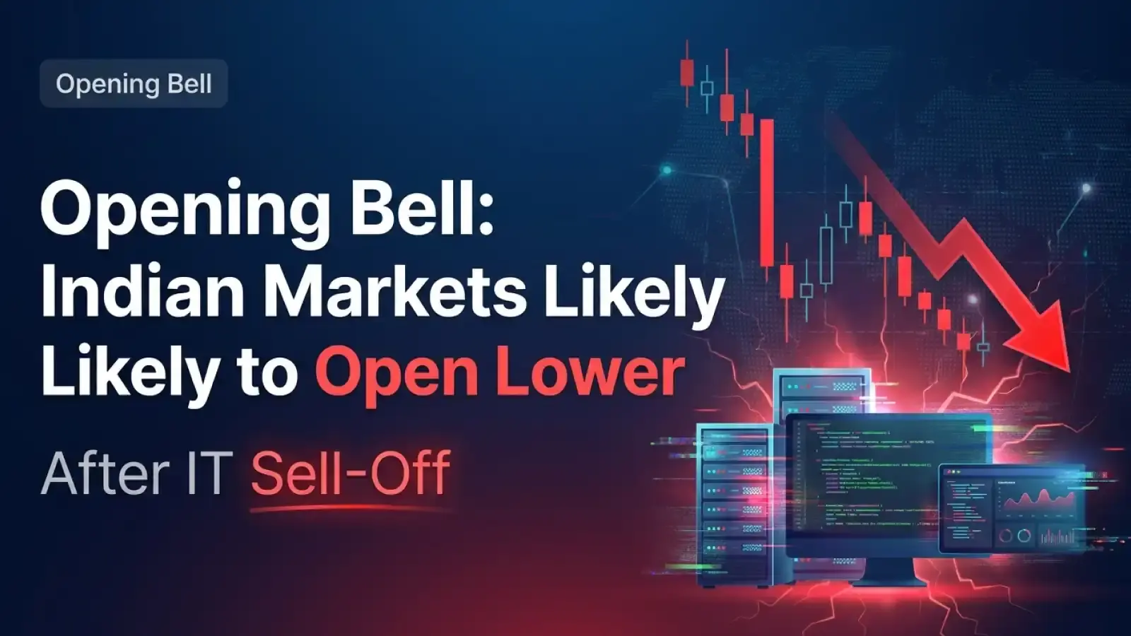Opening Bell: Indian Markets Likely to Open Lower After IT Sell‑Off