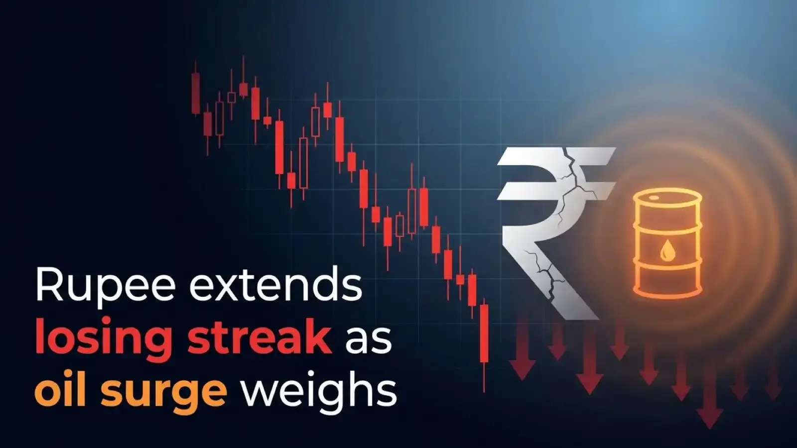 USD Vs INR: Indian Rupee Down 16 Paise To 94.28 As Oil Surge Weighs