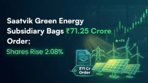 Saatvik Green Energy Subsidiary Bags ₹71.25 Crore Order; Shares Rise 2.08% 