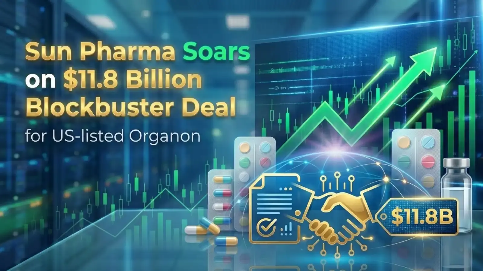Sun Pharma Soars 9% on $11.8 Billion Blockbuster Deal for US-listed Organon