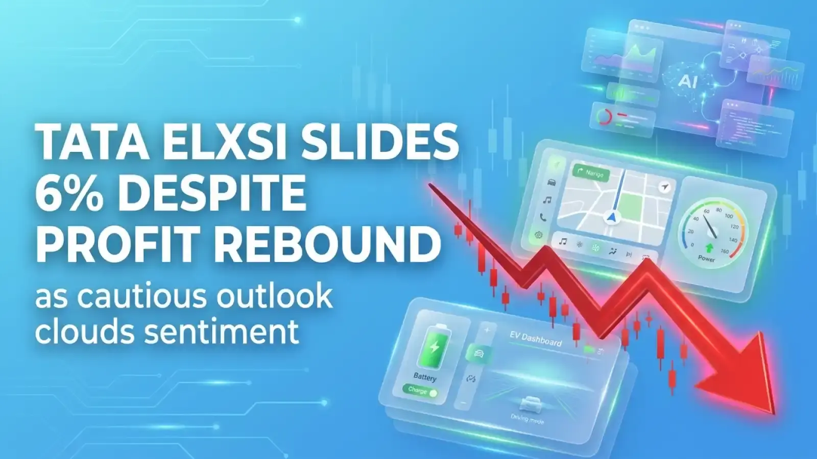 Tata Elxsi Slides 6% Despite Profit Rebound as Cautious Outlook Clouds Sentiment