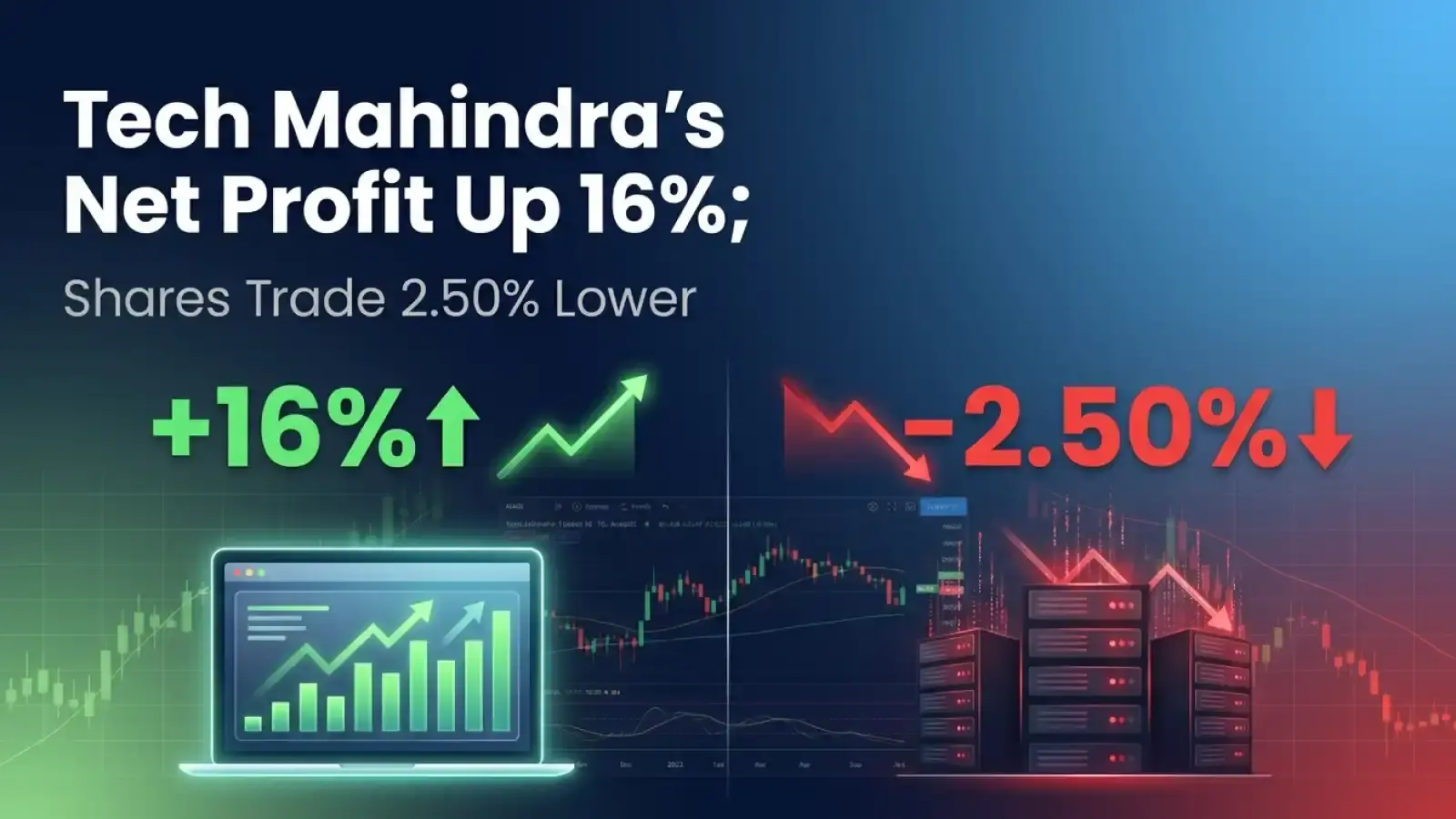 Tech Mahindra’s Net Profit Up 16%; Shares Trade 2.50% Lower