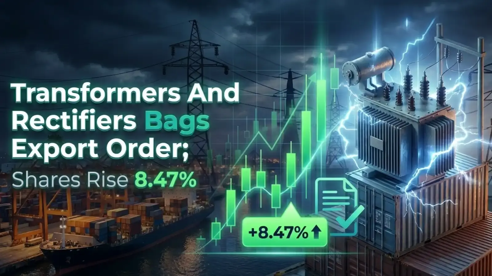 Transformers And Rectifiers Bags Export Order; Shares Rise 8.47% 