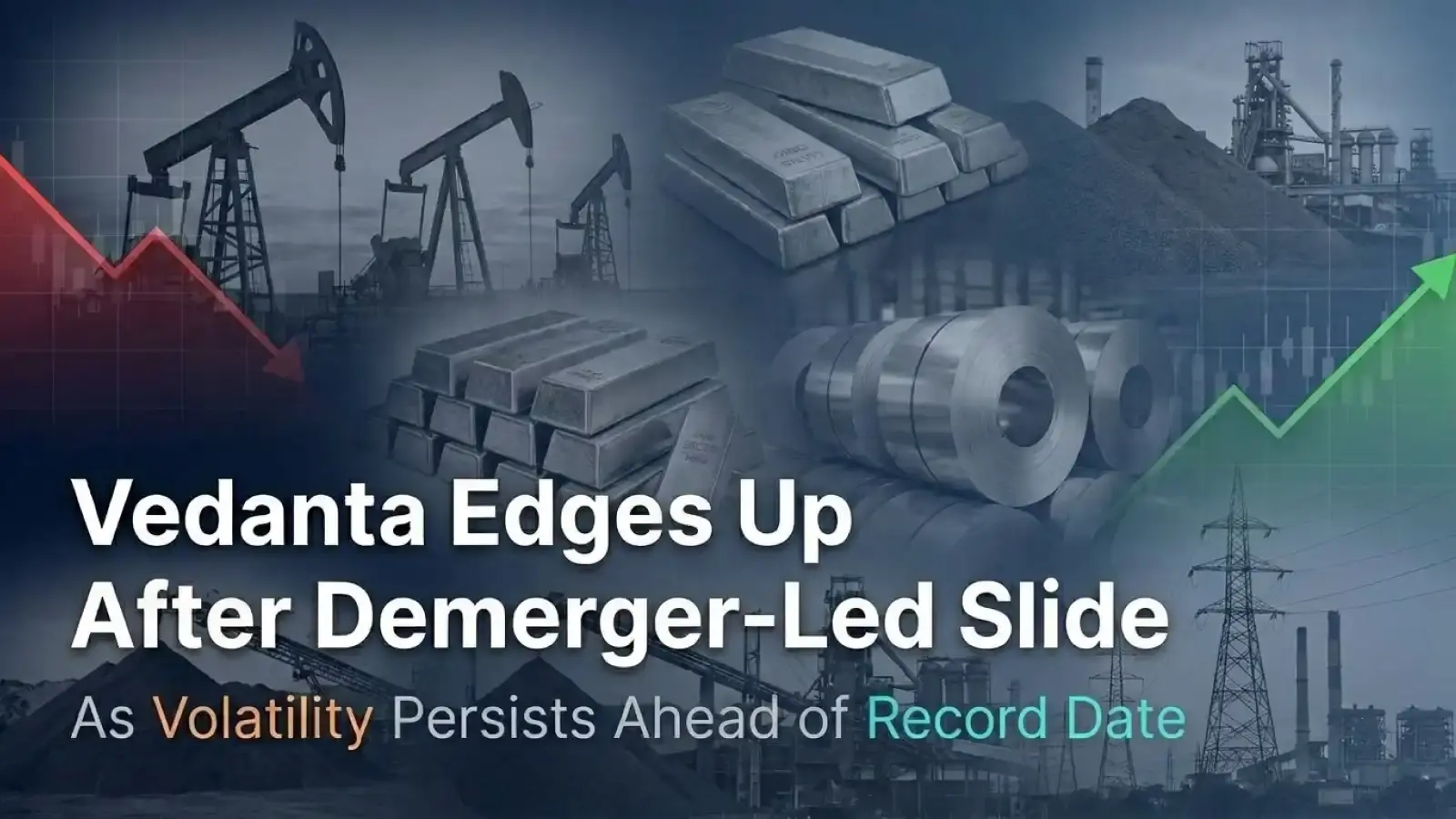 Vedanta Edges Up After Demerger-Led Slide As Volatility Persists Ahead of Record Date