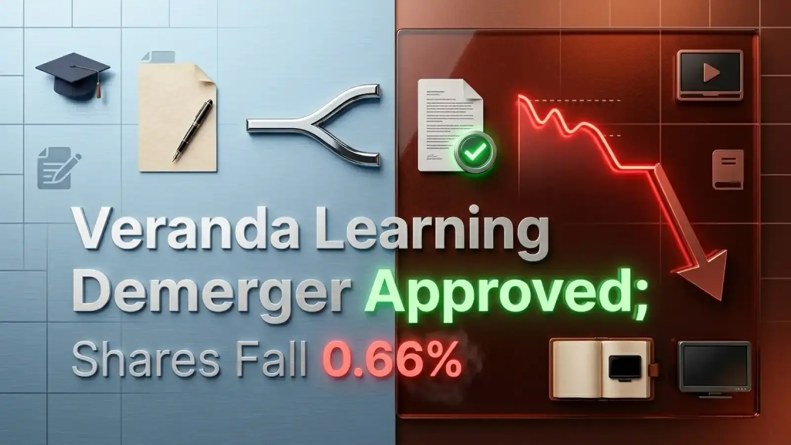 Veranda Learning Demerger Approved; Shares Fall 0.66%