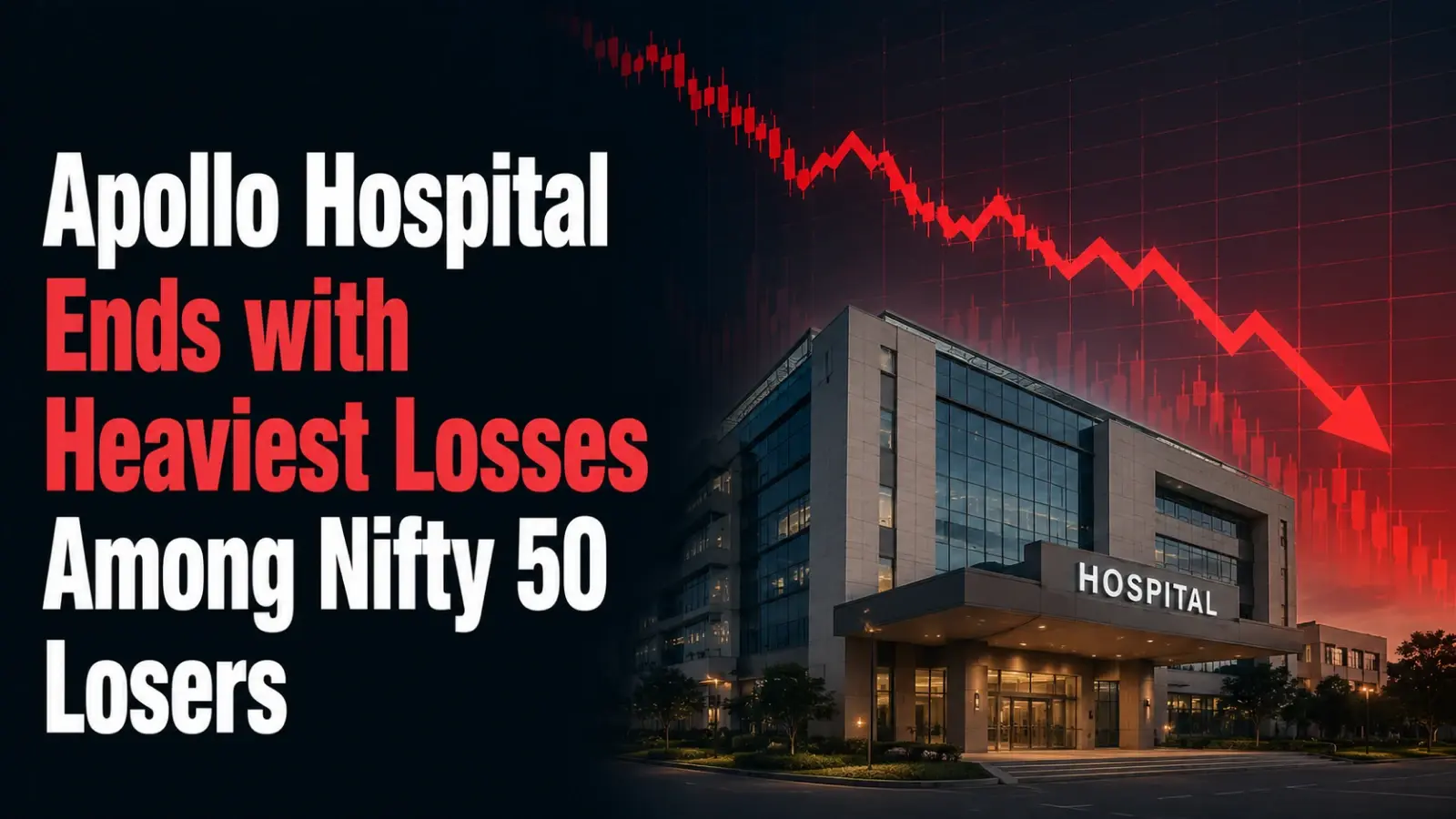 Apollo Hosp Ends with Heaviest Losses Among Nifty 50 Losers; Healthcare, IT, Telecom Stocks Bear the Brunt