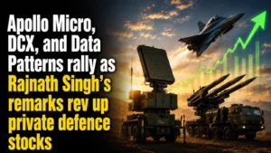 Apollo Micro, DCX, And Data Patterns Rally as Defence Minister Rajnath Singh’s Remarks Rev Up Private Defence Stocks