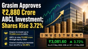 Grasim Approves ₹2,880 Crore Aditya Birla Capital Limited Investment; Shares Rise 3.72%