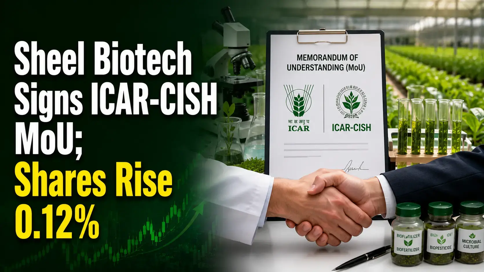 Sheel Biotech Signs ICAR-CISH MoU; Shares Rise 0.12%