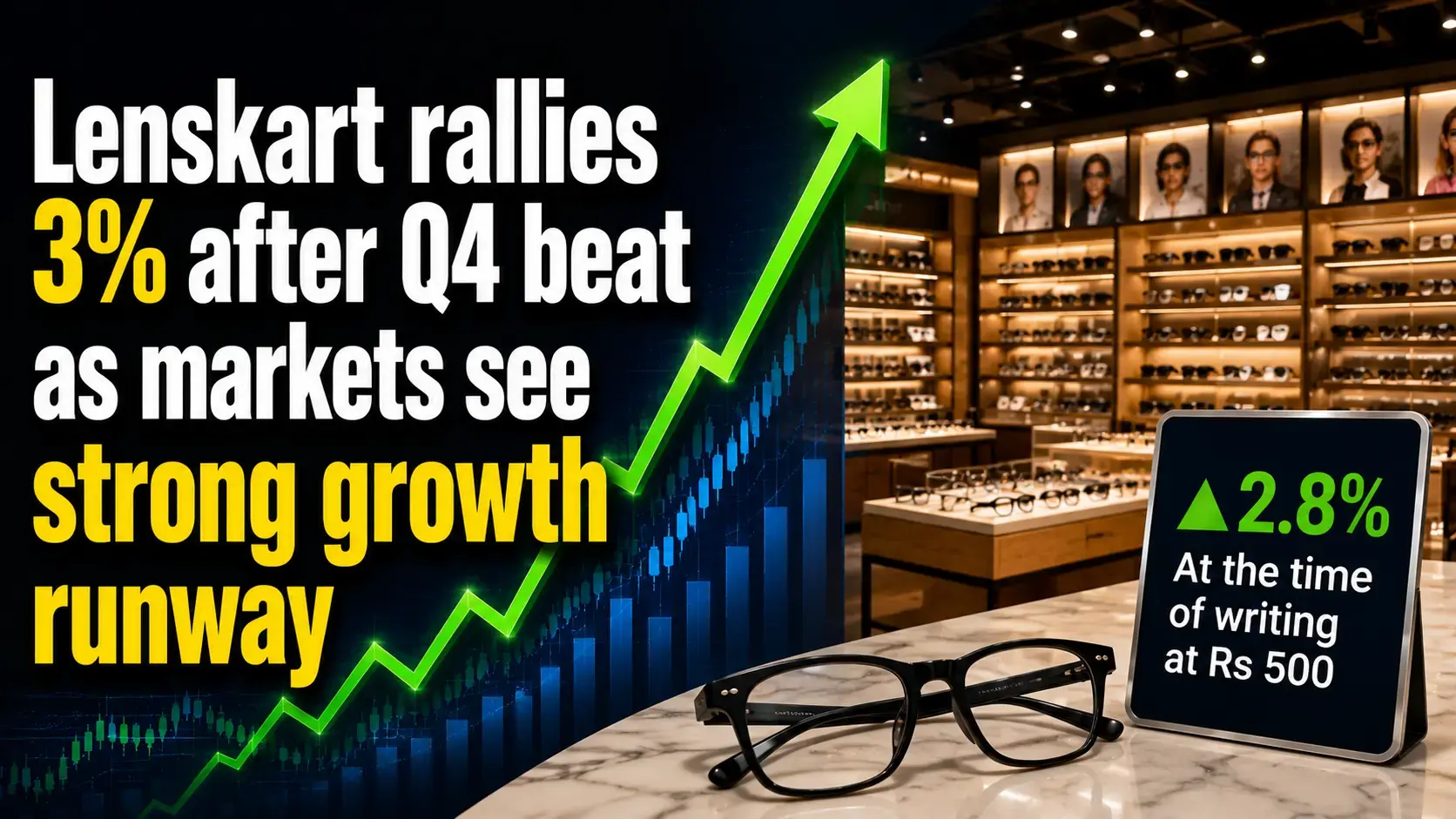 Lenskart Rallies 3% After Q4 Beatas Markets See Strong Growth Runway