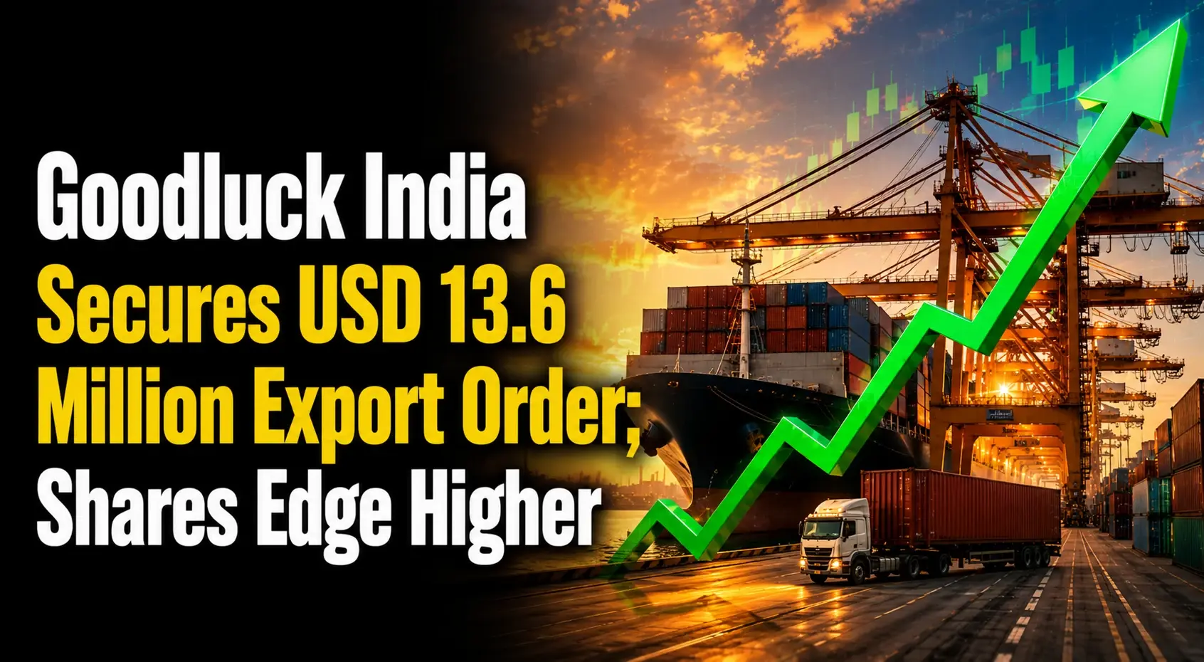 Goodluck India Secures USD 13.6 Million Export Order; Shares Edge Higher