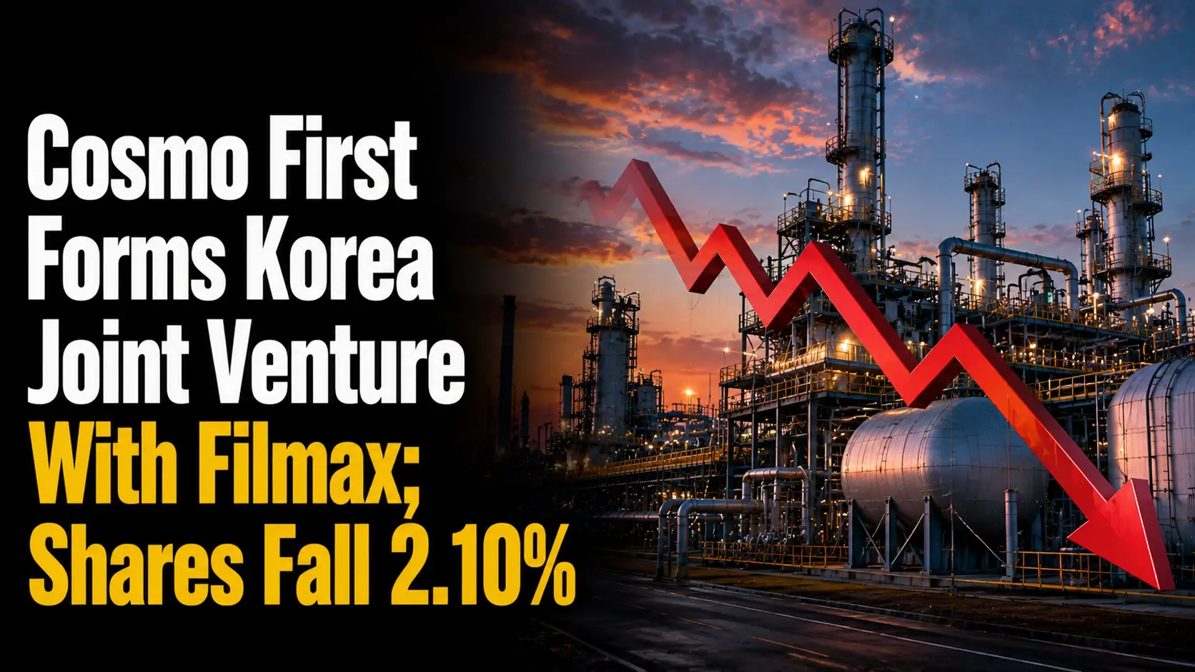 Cosmo First Forms Korea Joint Venture With Filmax; Shares Fall 2.10%