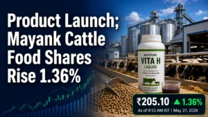 Mayank Cattle Food Launches Mayank Vita H Liquid; Shares Rise 1.36%