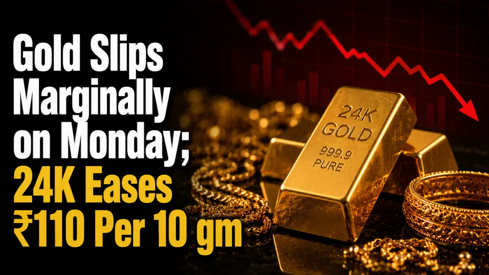 Gold Rate Today, May 25, 2026: Gold Slips Marginally on Monday; 24K Eases ₹110 Per 10 gm