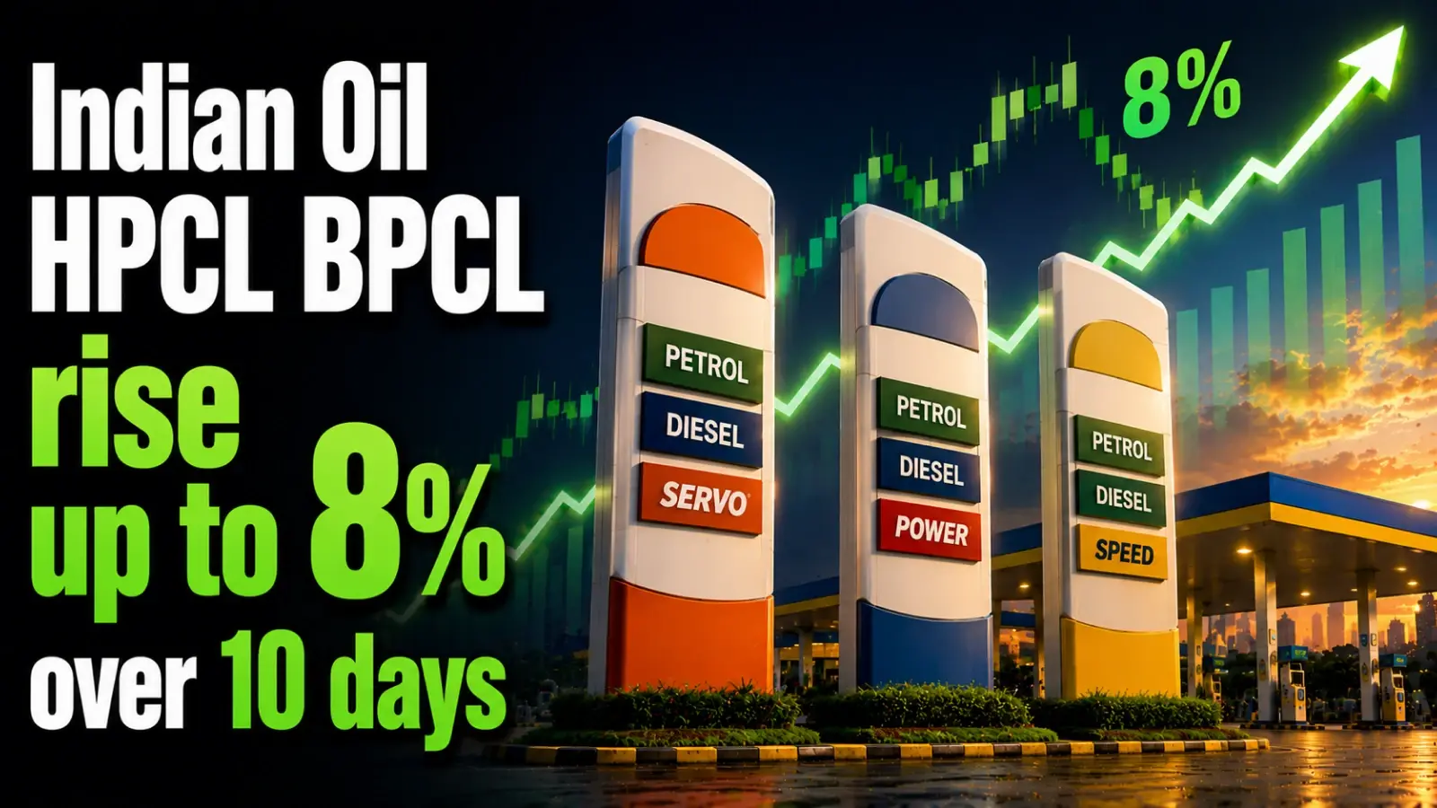 Indian Oil, HPCL, BPCL Shares Rise Up To 8% Over 10 Days as Four Successive Price Hikes Cheer Investors