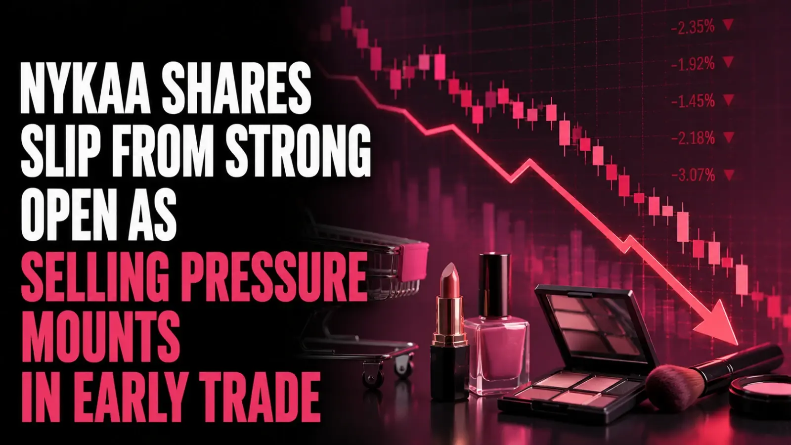 Nykaa Shares Slip from Strong Open as Selling Pressure Mounts in Early Trade; Strong Quarterly Result Fails to Lift