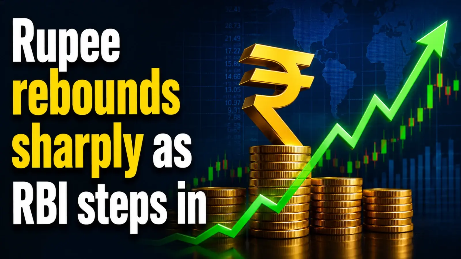 Rupee Rebounds Sharply As RBI Steps In, Falling Oil Prices Ease Pressure